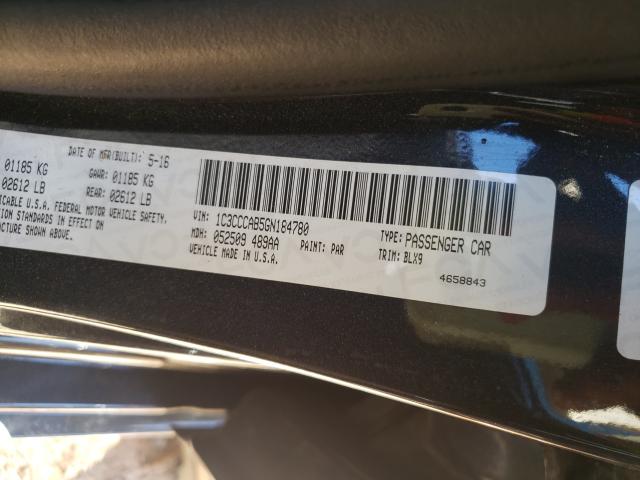 Photo 10 from auction – 2016 CHRYSLER 200 with VIN 1C3CCCAB5GN184780