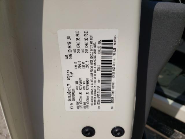 Photo 10 from auction – 2007 DODGE RAM 1500 S with VIN 1D7HA18297J613742