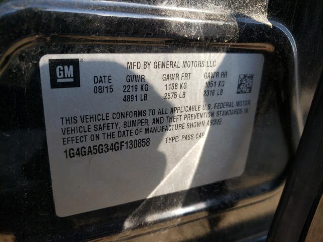 Photo 10 from auction – 2016 BUICK VERANO with VIN 1G4PP5SK8F4185921