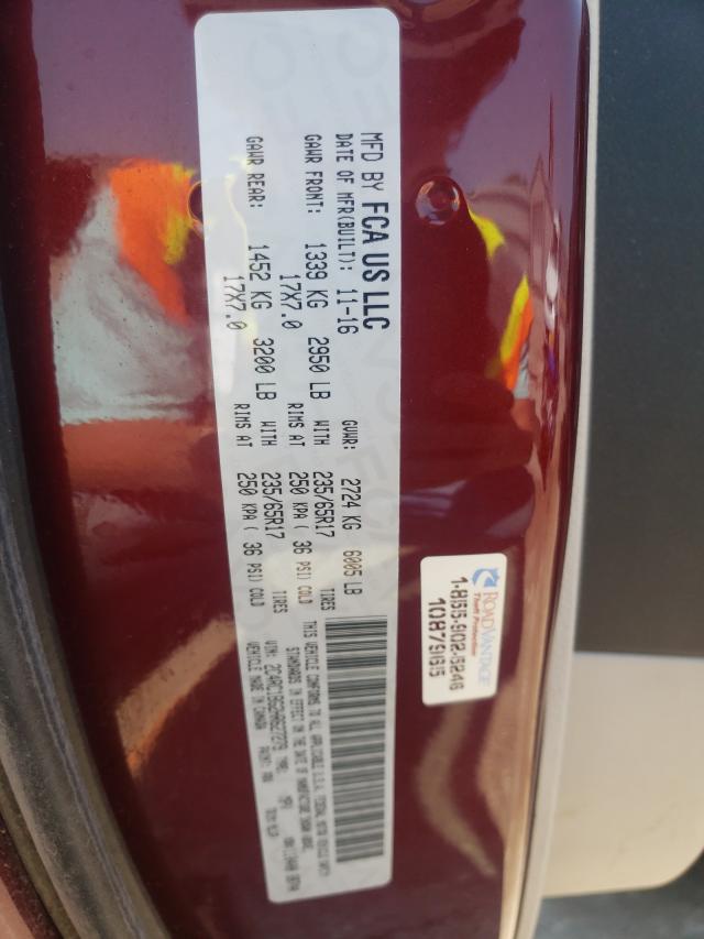 Photo 10 from auction – 2017 CHRYSLER PACIFICA T with VIN 2C4RC1BG2HR627279