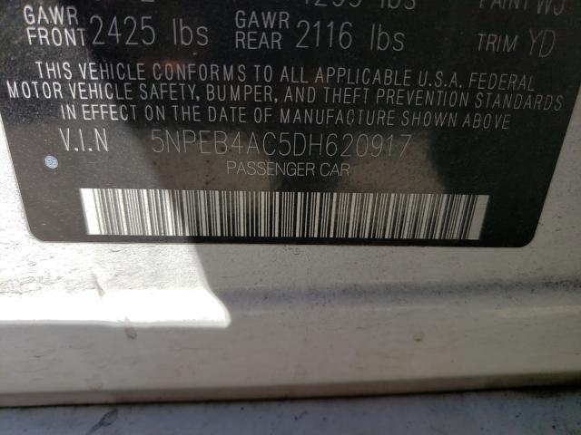 Photo 10 from auction – 2013 HYUNDAI SONATA GLS with VIN 5NPEB4AC5DH620917
