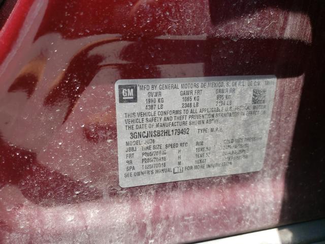 Photo 10 from auction – 2017 CHEVROLET TRAX LS with VIN 3GNCJNSB2HL179492