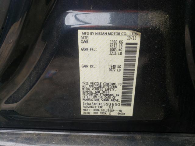 Photo 10 from auction – 2015 NISSAN ALTIMA 2.5 with VIN 1N4AL3AP1FC593650