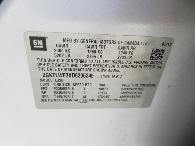 Photo 10 from auction – 2013 GMC TERRAIN SL with VIN 2GKFLWE3XD6295245