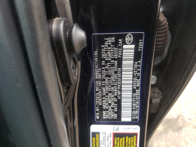 Photo 10 from auction – 2014 TOYOTA CAMRY L with VIN 4T1BF1FK3EU726758