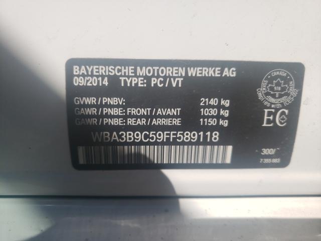 Photo 10 from auction – 2015 BMW 335 XI with VIN WBA3B9C59FF589118