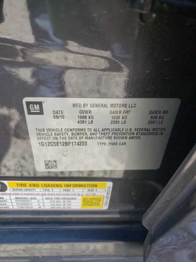 Photo 10 from auction – 2011 CHEVROLET MALIBU 1LT with VIN 1G1ZC5E12BF174223