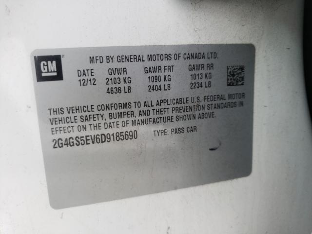 Photo 10 from auction – 2013 BUICK REGAL PREM with VIN 2G4GS5EV6D9185690