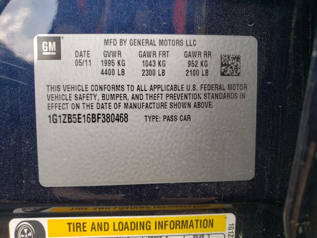 Photo 10 from auction – 2011 CHEVROLET MALIBU LS with VIN 1G1ZB5E16BF380468