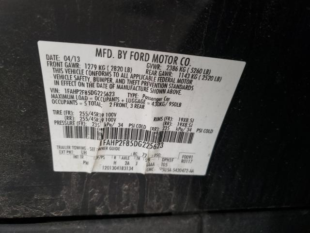 Photo 10 from auction – 2013 FORD TAURUS LIM with VIN 1FAHP2F85DG225623