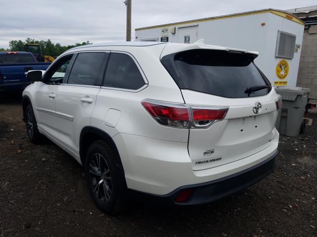 Photo 3 from auction – 2016 TOYOTA HIGHLANDER with VIN 5TDJKRFH9GS506286