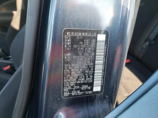 Photo 10 from auction – 2011 NISSAN JUKE S with VIN JN8AF5MV3BT021534