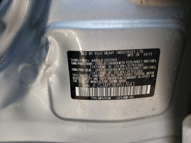 Photo 10 from auction – 2014 SUBARU FORESTER 2 with VIN JF2SJAPC9EH517643