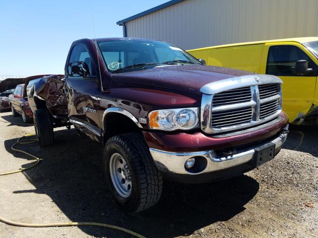 DODGE RAM 2500 S 2005 with VIN 3D7KS26D25G833266 - Photo from auction