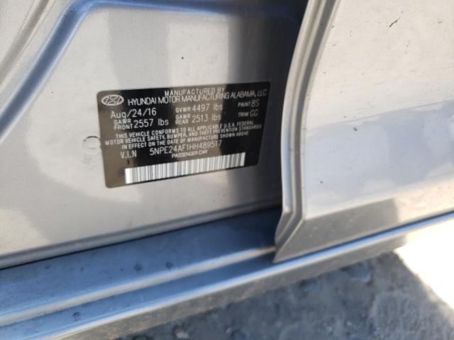Photo 10 from auction – 2017 HYUNDAI SONATA SE with VIN 5NPE24AF1HH489517
