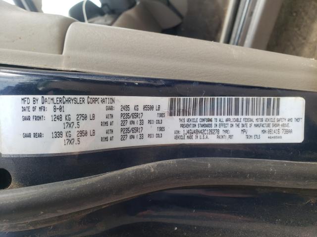 Photo 10 from auction – 2002 JEEP GRAND CHER with VIN 1J4GW48N42C126278
