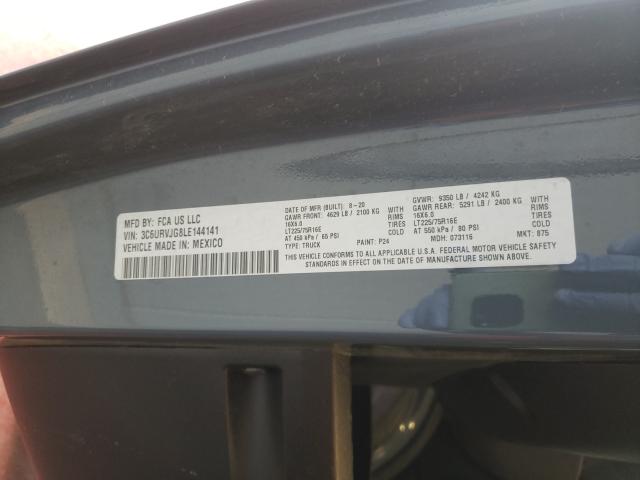 Photo 10 from auction – 2020 RAM PROMASTER with VIN 3C6URVJG8LE144141