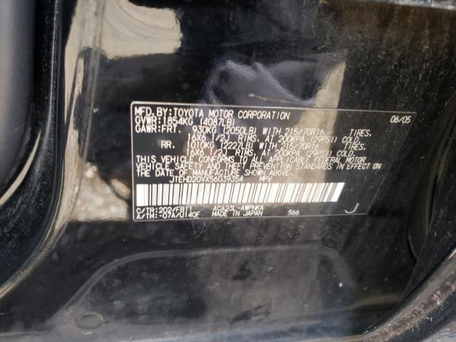 Photo 10 from auction – 2005 TOYOTA RAV4 with VIN JTEHD20VX56039354