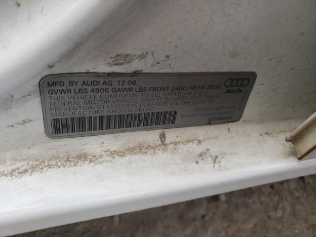 Photo 10 from auction – 2009 AUDI A4 PREMIUM with VIN WAUSF78K09N048021