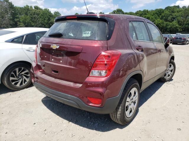 Photo 4 from auction – 2017 CHEVROLET TRAX LS with VIN 3GNCJKSB1HL178056