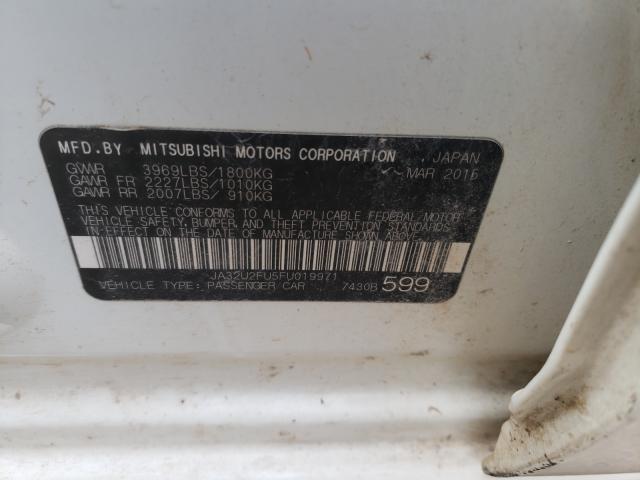 Photo 10 from auction – 2015 MITSUBISHI LANCER ES with VIN JA32U2FU5FU019971