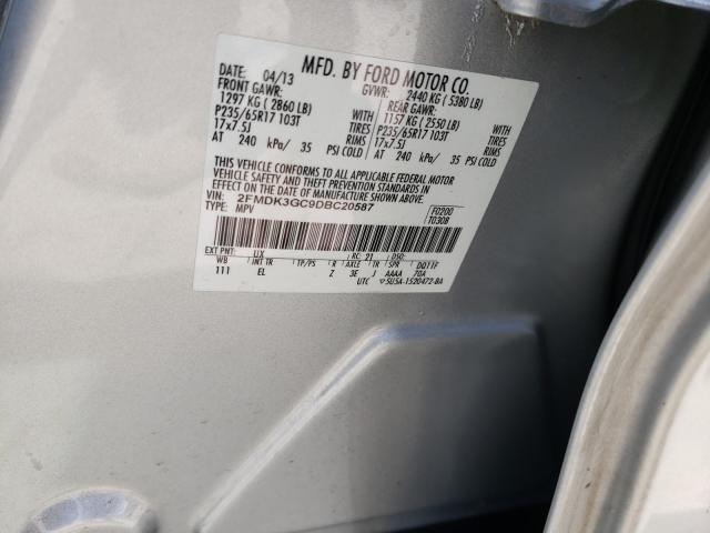 Photo 10 from auction – 2013 FORD EDGE SE with VIN 2FMDK3GC9DBC20587