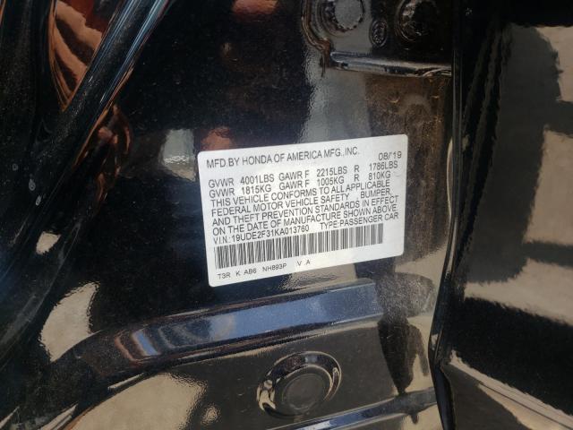 Photo 10 from auction – 2019 ACURA ILX with VIN 19UDE2F31KA013760