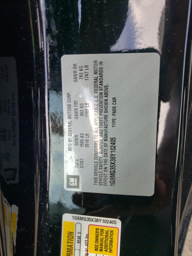 Photo 10 from auction – 2008 SATURN SKY REDLIN with VIN 1G8MG35X38Y102405