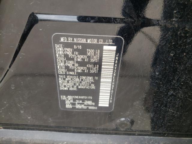 Photo 10 from auction – 2017 NISSAN ARMADA PLA with VIN JN8AY2NEXH9701170