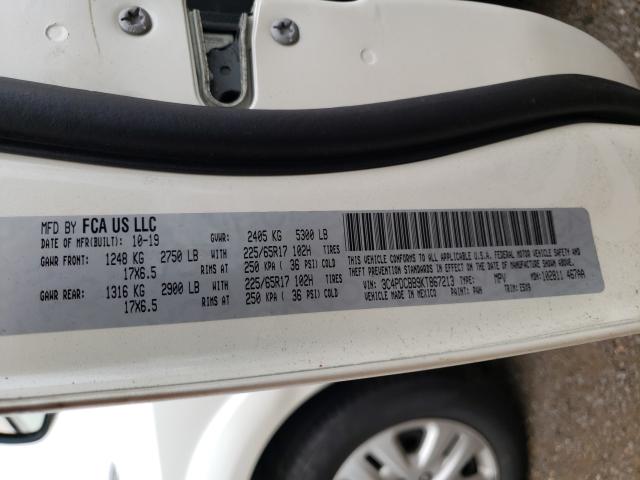 Photo 10 from auction – 2019 DODGE JOURNEY SE with VIN 3C4PDCBB9KT867213