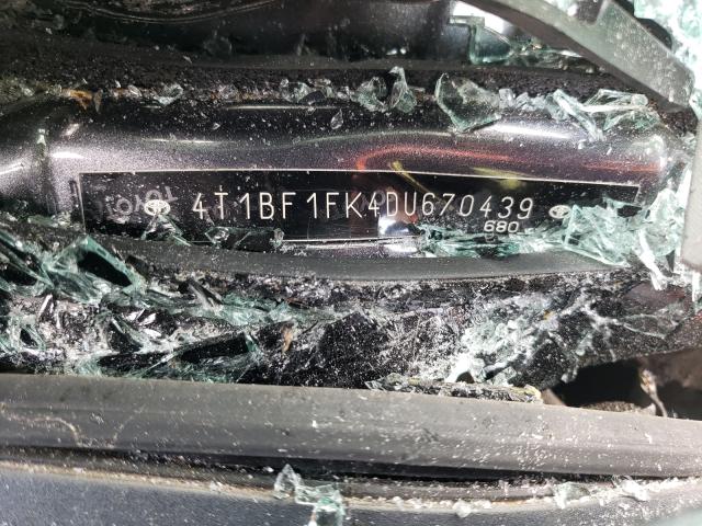 Photo 10 from auction – 2013 TOYOTA CAMRY L with VIN 4T1BF1FK4DU670439