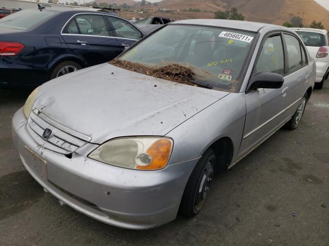 Photo 2 from auction – 2002 HONDA CIVIC LX with VIN 2HGES15592H566359