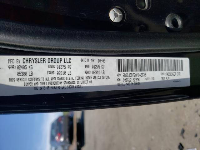 Photo 10 from auction – 2010 DODGE CHALLENGER with VIN 2B3CJ5DT2AH142635