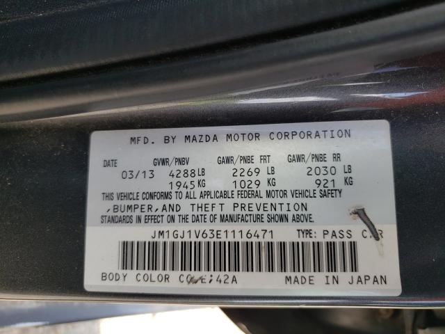 Photo 10 from auction – 2014 MAZDA 6 with VIN JM1GJ1V63E1116471