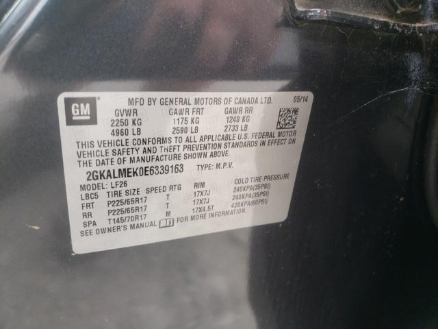 Photo 10 from auction – 2014 GMC TERRAIN SL with VIN 2GKALMEK0E6339163