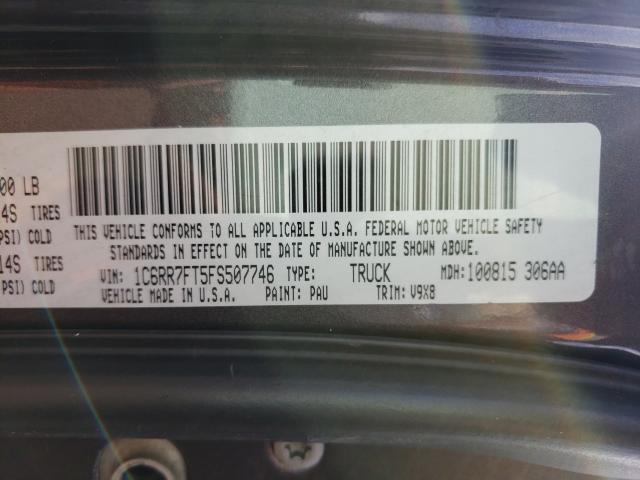 Photo 10 from auction – 2015 RAM 1500 ST with VIN 1C6RR7FT5FS507746