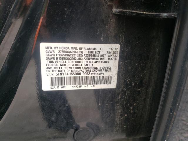 صورة رقم 10 من المزاد - 2013 HONDA PILOT EXL مع VIN 5FNYF4H55DB019952