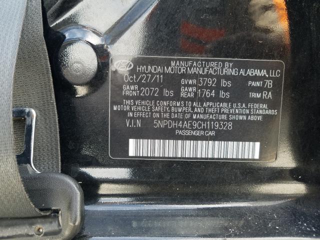 Photo 10 from auction – 2012 HYUNDAI ELANTRA GL with VIN 5NPDH4AE9CH119328
