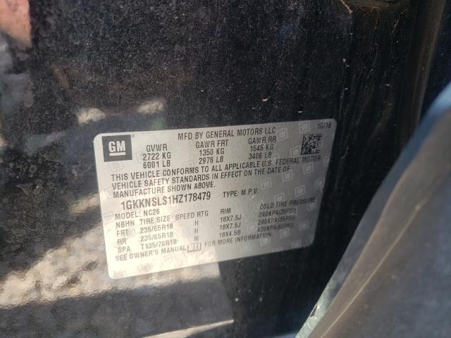 Photo 10 from auction – 2017 GMC ACADIA SLE with VIN 1GKKNSLS1HZ178479