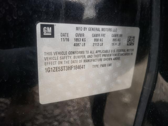Photo 10 from auction – 2017 CHEVROLET MALIBU LT with VIN 1G1ZE5ST3HF184641