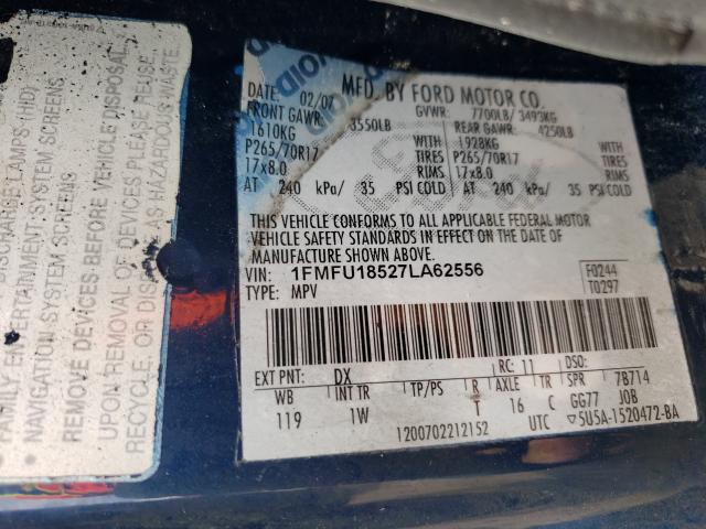 Photo 10 from auction – 2007 FORD EXPEDITION with VIN 1FMFU18527LA62556