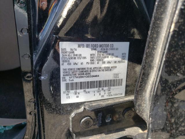 Photo 10 from auction – 2016 FORD F250 SUPER with VIN 1FT7W2B61GED24484