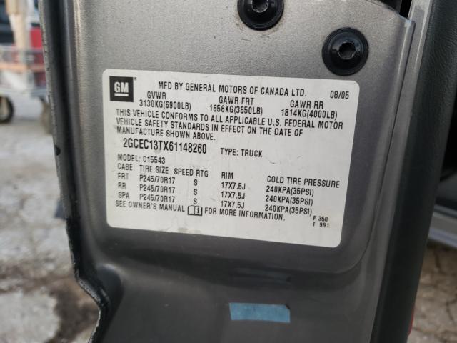 Foto 10 de la subasta – 2006 CHEVROLET SILVERADO con VIN 2GCEC13TX61148260
