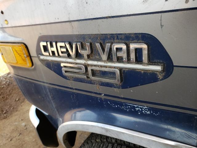 Photo 9 from auction – 1984 CHEVROLET G20 with VIN 1GBEG25H8E7181119