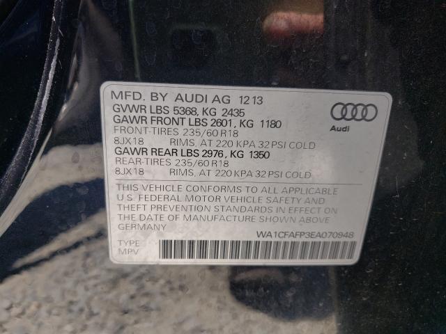 Photo 10 from auction – 2014 AUDI Q5 PREMIUM with VIN WA1CFAFP3EA070948