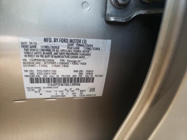 Photo 10 from auction – 2011 FORD TAURUS SEL with VIN 1FAHP2EW7BG128906