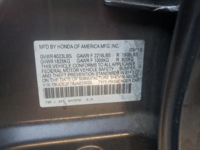 Photo 10 from auction – 2018 ACURA ILX PREMIU with VIN 19UDE2F78JA010033