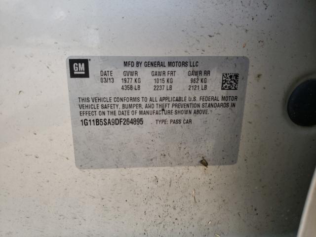 Photo 10 from auction – 2013 CHEVROLET MALIBU LS with VIN 1G11B5SA9DF264895