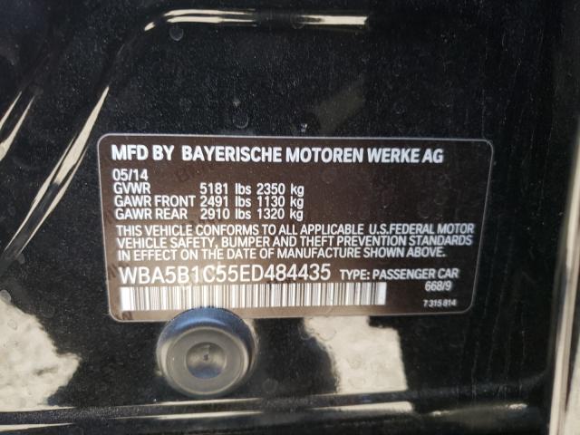 Photo 10 from auction – 2014 BMW 535 I with VIN WBA5B1C55ED484435