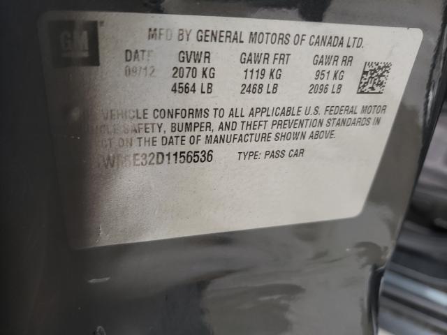 Photo 10 from auction – 2013 CHEVROLET IMPALA LS with VIN 2G1WF5E32D1156536